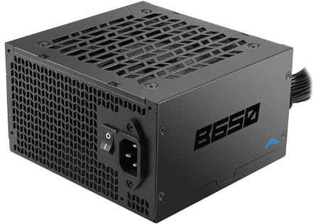 SAMA B650 650W Bronze, ATX 3.1, PCIe 5.1, 12V-2x6, No Modular | Fuente de Alimentación ATX Certificada Cybenetics, Ventilador Silencioso 120mm, Garantía de 3 Años
