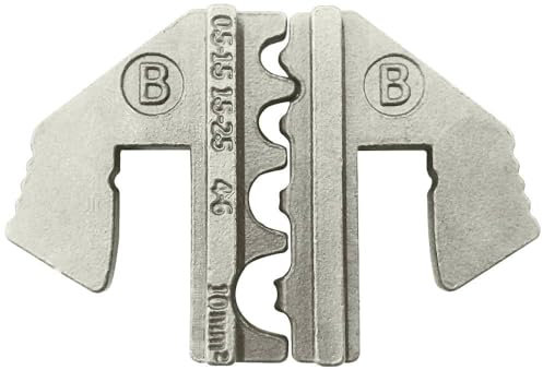 TOOLCRAFT PLE-0B Crimp-Einsätze Unisolierte Kabelschuhe Passend für PZ-500 I Crimpstempel I Quetschbereich 1.5-10mm² I Crimp-Einsätze I presszangen-system I Elektronik-Zubehör