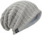 Herren Übergröße Beanie Slouch Schädel Kappe Stricken Winter Strickmütze B08 (019-Blass)