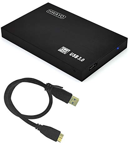 Hwayo ultra slim hard disk esterno USB3.0HDD Storage per PC Desktop laptop MacBook Chromebook Xbox One Xbox One X Xbox One S nero nero 1TB