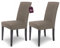 Scheffler Home Premium Stuhlhusse Mia Taupe 2er Set Stretch Husse für Schwingstühle Waschbarer Microfaser Bezug mit blickdichter Struktur als stilvoller Stuhlüberzug – Öko-Tex Zertifiziert