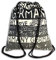 Robin Ruth Baumwolle Rucksack matt schwarz beige I Love Germany D1OTG6070S Baumwolle Rucksack Frau