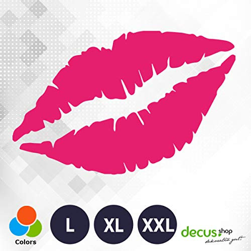 Decus Kiss Kuss XXL 0208 (rosa) // Sticker OEM JDM Style Aufkleber
