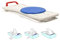 OrtoPrime Asiento Bañera con Disco Giratorio Fácil Transferencia - Silla Giratoria Bañera Adulto - Tabla de Baño Ajustable - Banco Baño Seguridad