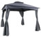 Ersatzdach Pavillon Maxim 300 x 300 cm Grau Pavilliondach