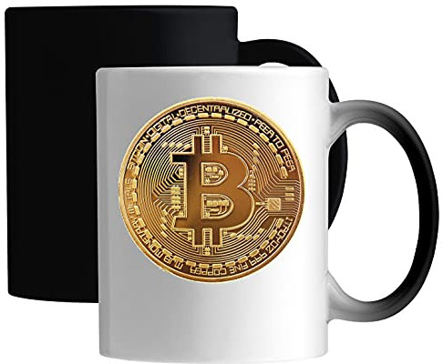 Bitcoin Original Decentralized Beer to Peer Currency Gold Coin Graphic Keramische magische Tasse Weiß