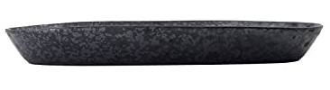 House Doctor 206260231 Servierschale, Pion, Schwarz/Braun, Steinzeug, l: 38 cm, w: 19 cm, h: 4.5 cm