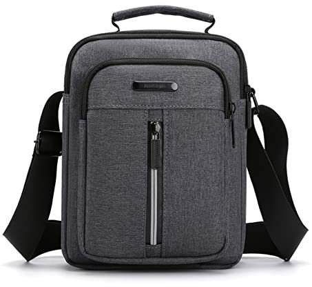 Vohoney Umhängetasche Brusttasche Herren Crossbody Schultertasche Handytasche Messenger Bag Herrentasche Shulder Bag (Schwarz Crossbody)