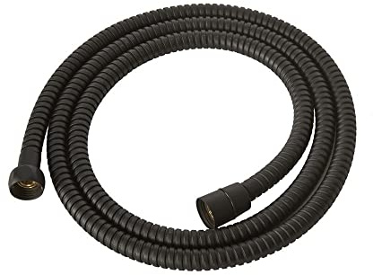 Milano Elizabeth 1.75m Brass Shower Hose - Black