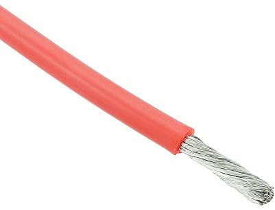 Red Silicone Lead Wire 12AWG 680/0.08mm Hobby DIY Electronics Electrical Automotive (1m Length)