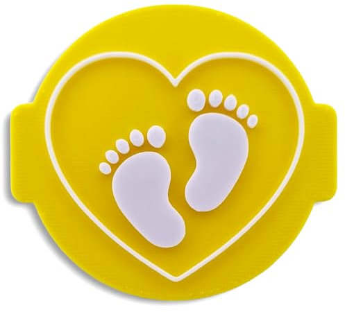 Baby Shower Embosser Stamp for Fondant, Icing, Cupcake, Cake, Biscuits, Decoration (Pattern 6)