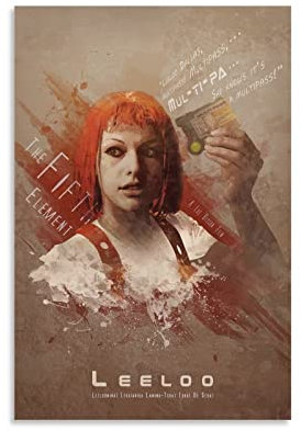 yydds Film Das fünfte Element Leinwand Poster Wandkunst Druck Ästhetische Raumdekoration Malerei Poster Home Office Dekoration 20 x 30 cm
