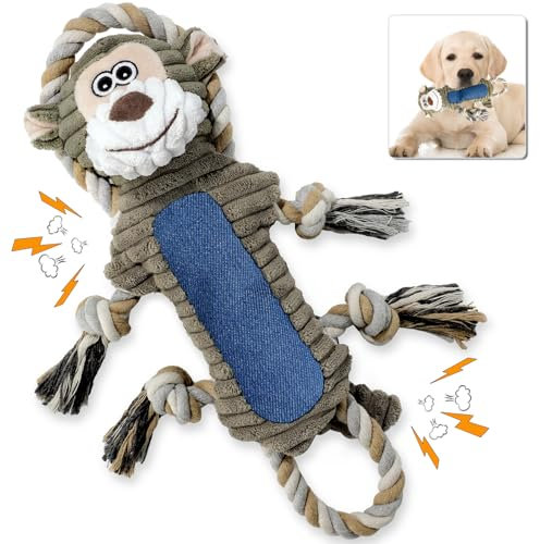 Frbyvad Hundespielzeug Quietschend für Große Kleine Hunde. Plüsch Welpenspielzeug, Interaktives Hundespielzeug Welpen, Kauspielzeug Hund, Hunde Spielzeug für gegen Langeweile.