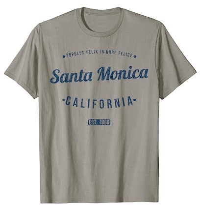 Santa Mónica California Vintage Souvenir CA Santa Mónica Camiseta