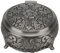 Vintage Schmuckkästchen, Runde Schatzkiste Prägung Schmuckstück Aufbewahrungsbox, Schmuckschatulle Kleine Runde Aufbewahrungsbox Für Ohrringe Und Halsketten, Dekoratives Metallgehäuse Für Frauen