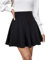 REORIA Damen ausgestellte A-Linie Faltenröcke Mini Karierter Rock Tennis Schule Tanz Skort Cheerleader Kostüm Schwarz XL