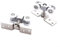 Sileduove 1 paire de rails de porte coulissante, rail de suspension pour porte en verre, sourdine, pousser et tirer