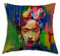 beties Kissenbezug Frida ca. 45x45 cm Wende-Kissenhülle Abstrakter Kunstdruck auf Gobelin POP-Art auf Sofakissen Bezug – Beliebter Trend NEU interpretiert Farbe: schwarz-bunt