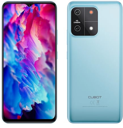 CUBOT A1-6.5 HD+ Smartphone, 4GB and 128GB, 13MP Camera, 5100mAh Battery, Android 13, OctaCore Processor, Blue