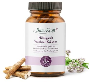 BitterKraft! Wechseljahre-Kapseln 90 Stk – mit Yams, Rotklee & Baldrian – vegan & ohne Zusatzstoffe – natürliche Balance – Made in Germany