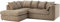 New Gamzo Fabric Corner Sofa Silver | Soft Jumbo Cord 3-4 Seater Corner Sofa Left/Right Hand Facing) (Coffee, Left Hand Facing)