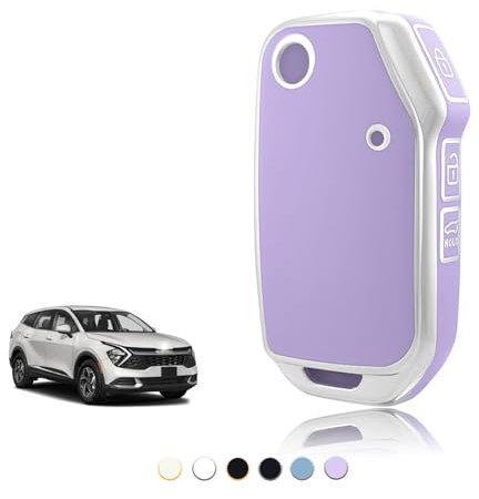 TOOMUME Schlüsselhülle TPU, Autoschlüssel Hülle Passt für Kia Sportage R GT MK5 Stinger GT Sorento Picanto Ceed CD Proceed XCeed Cerato Forte, Schlüsselcover Schutz Schlüsselgehäuse - Flip Key