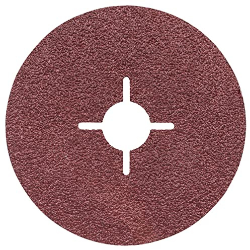 Bosch Accessories Professional Fiberschleifscheibe (für Winkelschleifer verschiedene Materialien, Ø 125 mm, Körnung 36) (Packung mit 10)