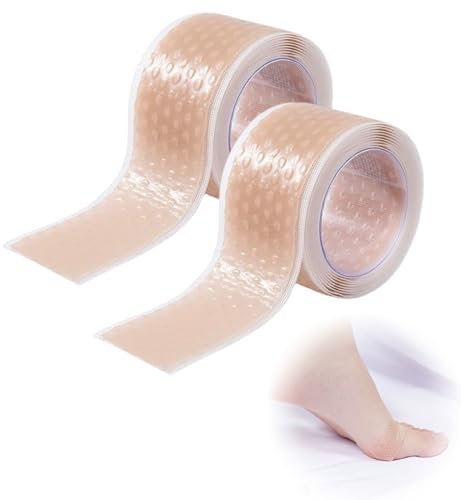 ZORTVUL 2 Pezzi Cerotti Vesciche, Cerotti Vesciche Piedi, Adesivi Impermeabili Autoadesivi Resistenti Allusura Per Prevenire La Formazione Di Schiuma E Protezione Antigraffio