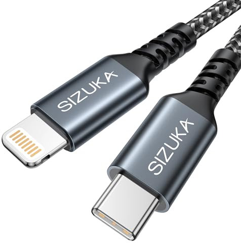 SIZUKA USB C to Lightning Cable, 1M MFi Certified Power Delivery Type C to iPhone Charging Cable Compatible with iPhone 14 13 Pro Max/13/12 Mini/12/11/11 Pro/XR/XS/X/SE2/8/8 Plus
