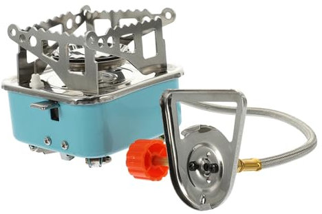 Uonlytech Faltbarer Gaskocher Tragbarer Campingkocher Für Outdoor-aktivitäten Leicht Kompakt Und Einfach Zu Bedienen Für Wanderungen Und Camping Mit Gaskartuschen Robustes Design Und