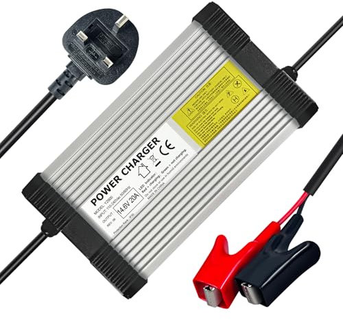 YANGZIDIANYUAN 14.6V 20A Lifepo4 Battery Charger AC/DC Trickle Charging, Support Fast Charging for Deep Cycle Battery, Universal Mobility and Power Equipment