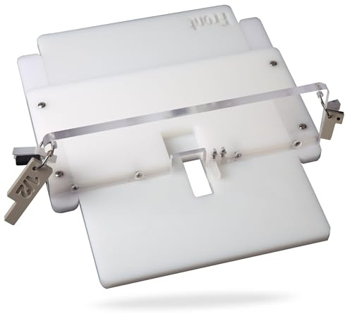 Box Joint Jig for Router table, Finger Joint Jig with 3 Size Index Keys (1/4, 3/8, 1/2), Setup Bars Included, Clear Acrylic Router Box Joint Jig, Adjustable Tightness, Easy Setup with Video Guide