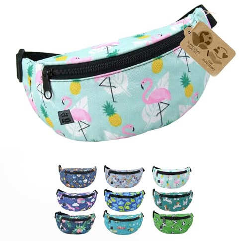Bauchtasche Hüfttasche Gürteltasche für Kinder 3-7 Jahre - Kindergürteltasche mit verstellbarem Hüftgurt - leicht kompakt, abwaschbares Robustes Material (Modell 10)