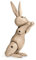 Kay Bojesen Kaninchen Figuren 16 cm Holzfiguren Weihnachtsdekoration, Holz