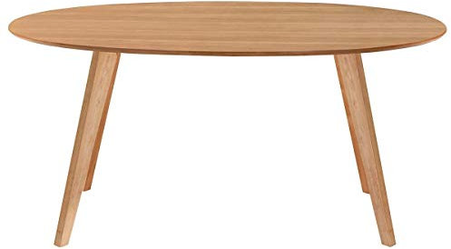 Miliboo Esstisch skandinavisches Design oval Eiche L160 MARIK
