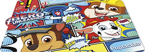 Idelice EN004 131A Paw Patrol Tischset, Kunststoff, Mehrfarbig, 41 x 29 x 0,1 cm