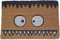 KOKO DOORMATS Kokos Fußmatte außen mit Anti-Rutsch PVC | Lustige Türmatte Monster - Franky | Umweltfreundlich, Robust & Pflegeleicht | 60x40 cm für Außenbereich & Haustür