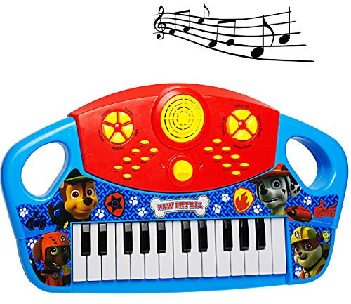 alles-meine.de GmbH 25 Funktionen + Aufnahme - elektrisches E-Piano/Keyboard - Paw Patrool - Hunde - Funktion/Sound & Melodien/Rhythmus - mit Verzerrer ! spielt auch 3 ..