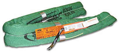 Twin Path SlingMax Endless Round Sling | 10' Length | 50,000 lb. Vertical Capacity | CoverMax Double Layer Nylon Cover | K-Spec Yarn Core | Hanes Supply (HSI) TPXCCF-5000