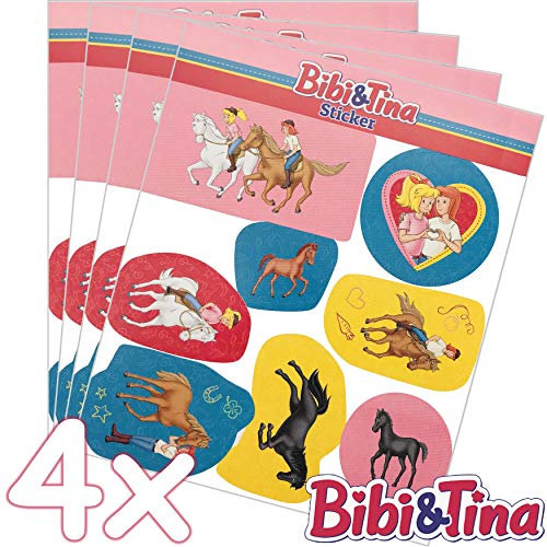 32-teiliges Sticker-Set * BIBI & TINA * als Mitgebsel, als Geschenk oder zum Basteln | Aufkleber Bilder Kinder Kindergeburtstag Geburtstag