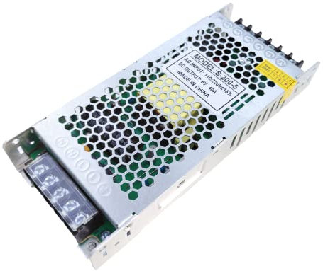 TASVICOO 5V 40A Netzteil 200W Schaltnetzteil Netzgerät Trafo Transformator für 5V LED Matrix Pixel LED Panel P3 P4 Bildschirm