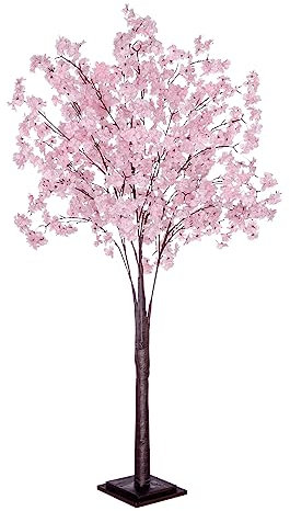 Kirschblüten-Kunstbaum 160 cm hoch rosa mit Standplatte Frühlingsdekoration
