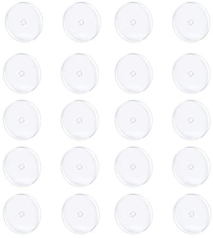 Bloomfall Transparente Piercingscheibe für Piercingbump, Nasenpiercing, Bump-Behandlung, Druck-Silikon-Ohrringe für Keloide, Heilungspads, Bauchnabelpiercing-Set, Nasenpiercing, Bump-Behandlung, 7 mm