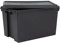 Wham Bam Heavy Duty Storage Boxes With Lids, Recycled and Recyclable Strong Box, Black, Garage, Shed, Secure (62L, Set of 3)