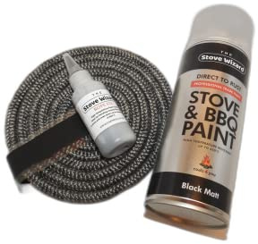 The Stove Wizard Stove Paint 400ml | Matt black finish, Heat-resistant finish