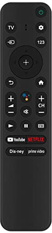 RMF-TX800U Replacement Voice Remote Compatible with Sony 4K HDR LED Smart TV A80K X80K X95K X90K X85K KD-65X85K KD-65X80K XR-75X95K XR-85X90K KD-55X85K KD-43X85K KD-43X80K XR-77A80K KD-50X85K