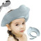 Kinretixia® Duschhaube für Kinder, Quallenform Baby-Duschhaube, Bade-Visierschutz, sichere Dusch-Badekappe mit elastischem, verstellbarem Band, Duschhaube (Blau)