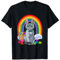 Russische blaue Katze Ostereier Hase T-Shirt