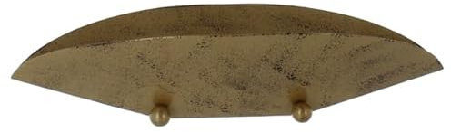 mica Living Dekoschale - Blatt - Gold - aus Metall - ca. 33 x 16 x 10 cm