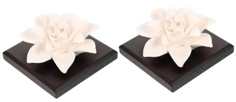 Mobestech 2St Diffusor luftbefeuchter luftfeuchter Diffuser air freshener Scented Candles aromatherapie Aroma Sticks humidifier Rose Luftverteiler Ornamente schmücken Keramik